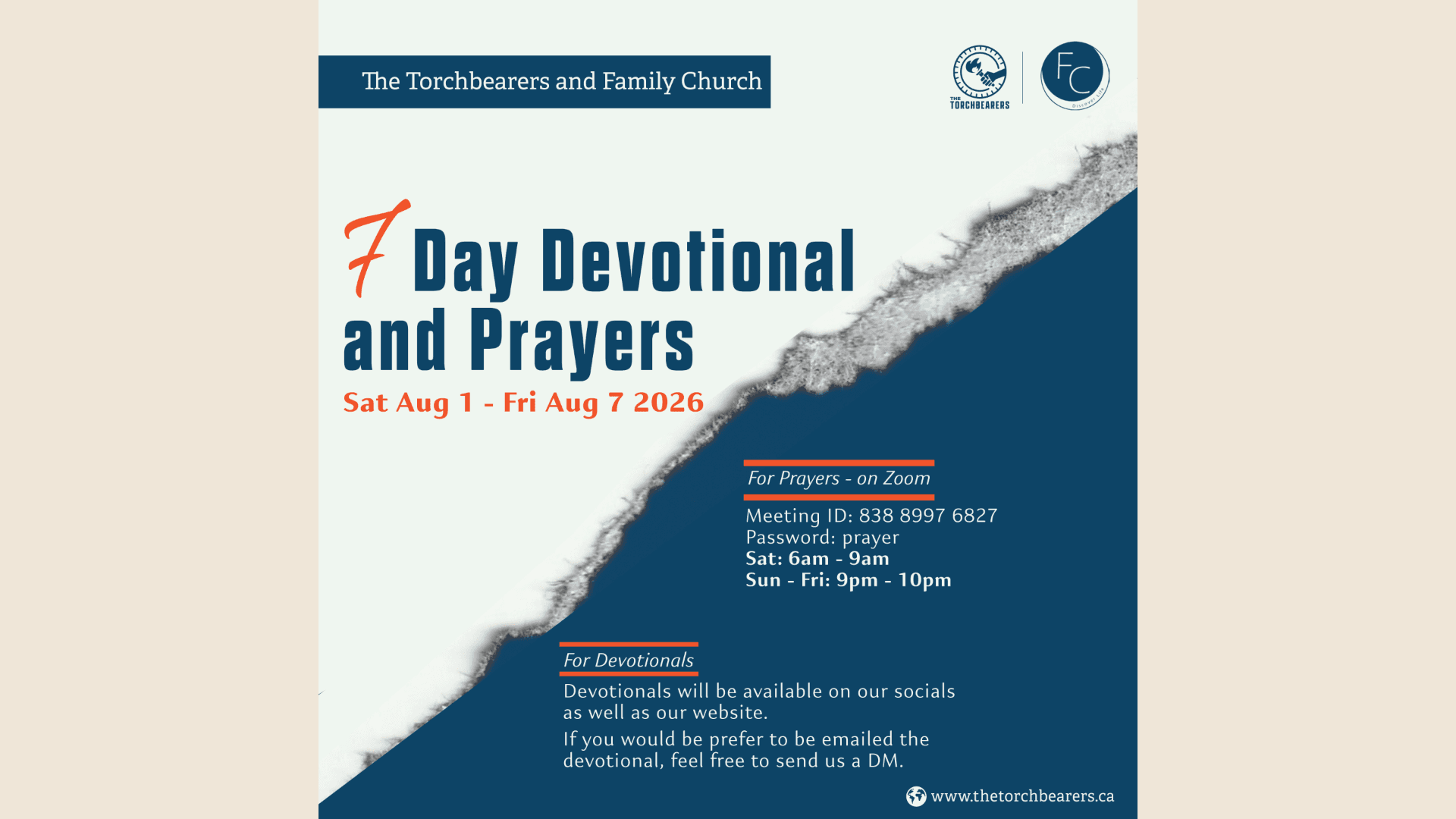 The Torchbearers Medicine Hat Prayer Retreat