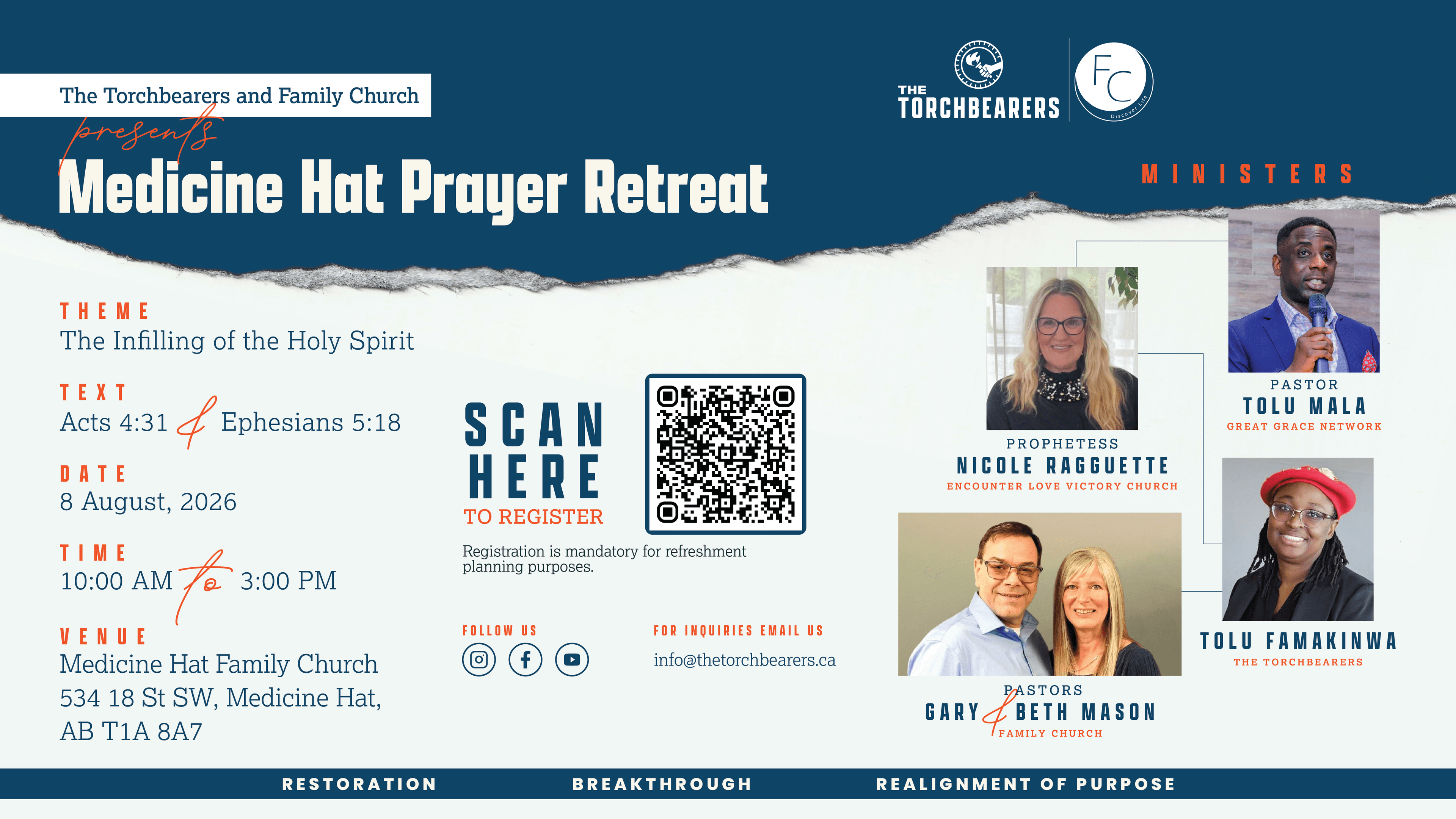 The Torchbearers Medicine Hat Prayer Retreat