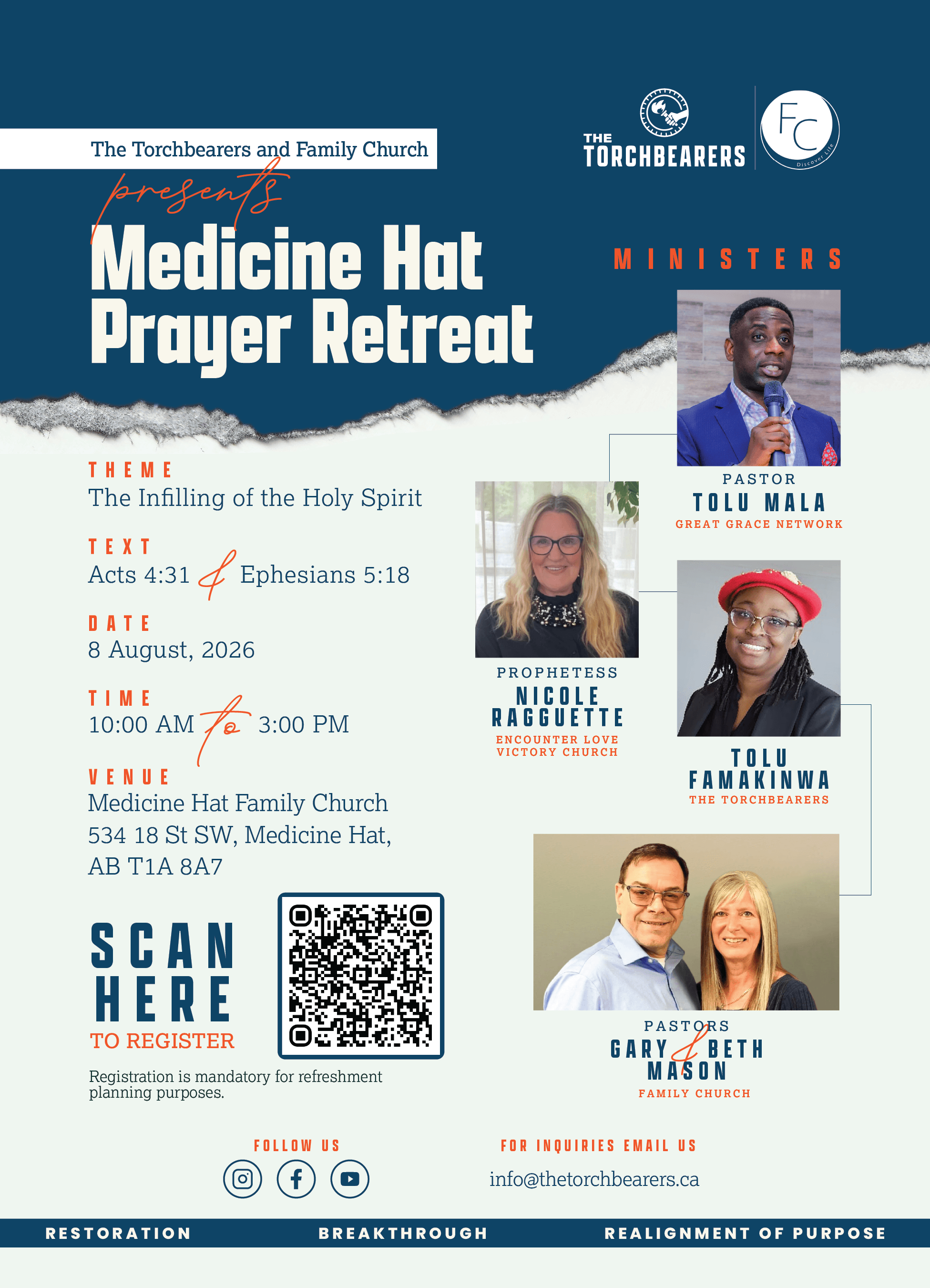 The Torchbearers Medicine Hat Prayer Retreat